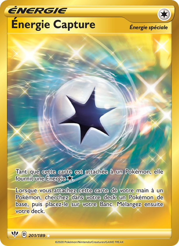 Énergie Capture 201 — Darkness Ablaze (French Pokémon TCG card)