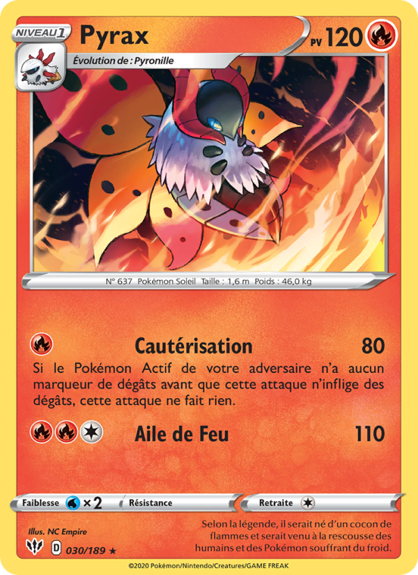 Pyrax 30 — Darkness Ablaze (French Pokémon TCG card)