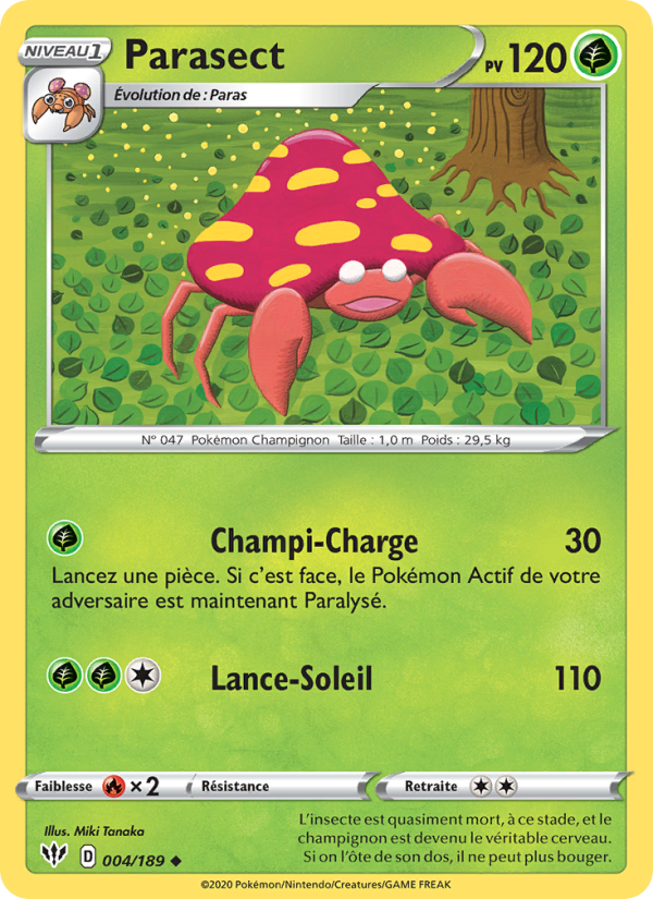 Parasect 4 — Darkness Ablaze (French Pokémon TCG card)