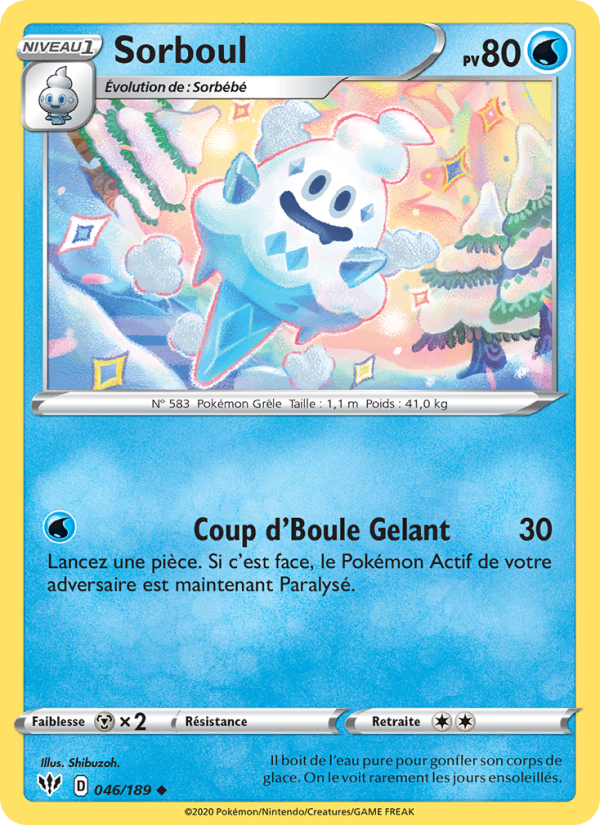 Sorboul 46 — Darkness Ablaze (French Pokémon TCG card)