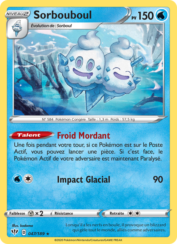 Sorbouboul 47 — Darkness Ablaze (French Pokémon TCG card)