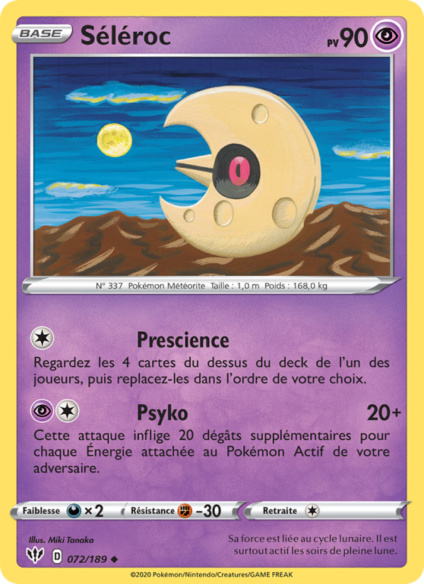 Séléroc 72 — Darkness Ablaze (French Pokémon TCG card)