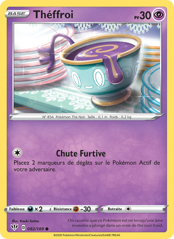 Théffroi 82 — Darkness Ablaze (French Pokémon TCG card)