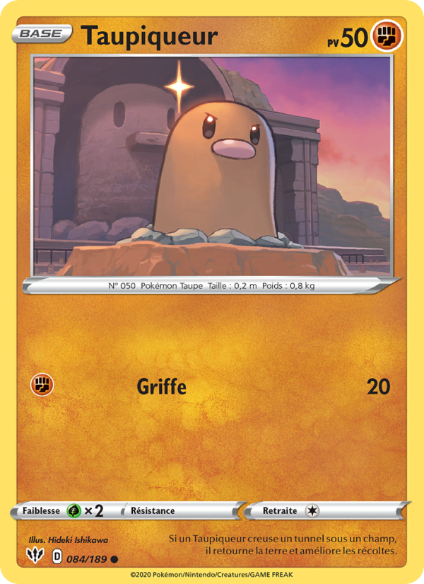 Taupiqueur 84 — Darkness Ablaze (French Pokémon TCG card)