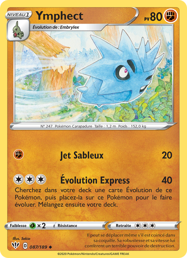 Ymphect 87 — Darkness Ablaze (French Pokémon TCG card)