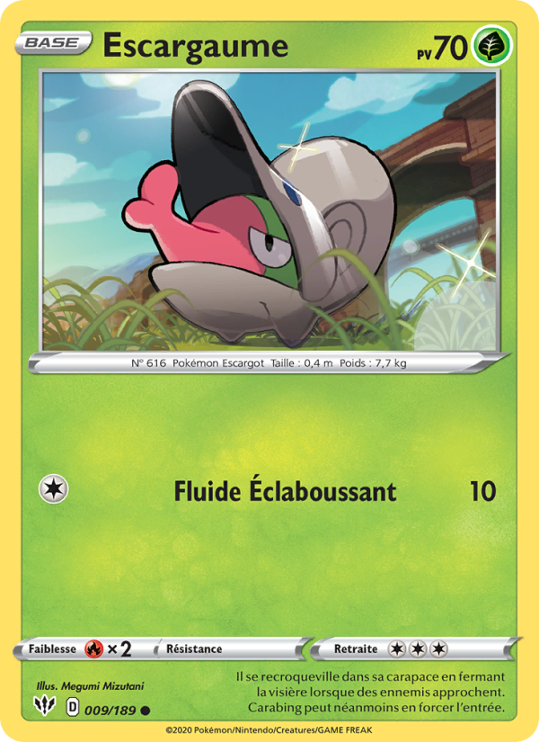 Escargaume 9 — Darkness Ablaze (French Pokémon TCG card)