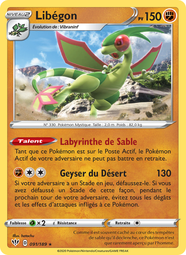 Libégon 91 — Darkness Ablaze (French Pokémon TCG card)