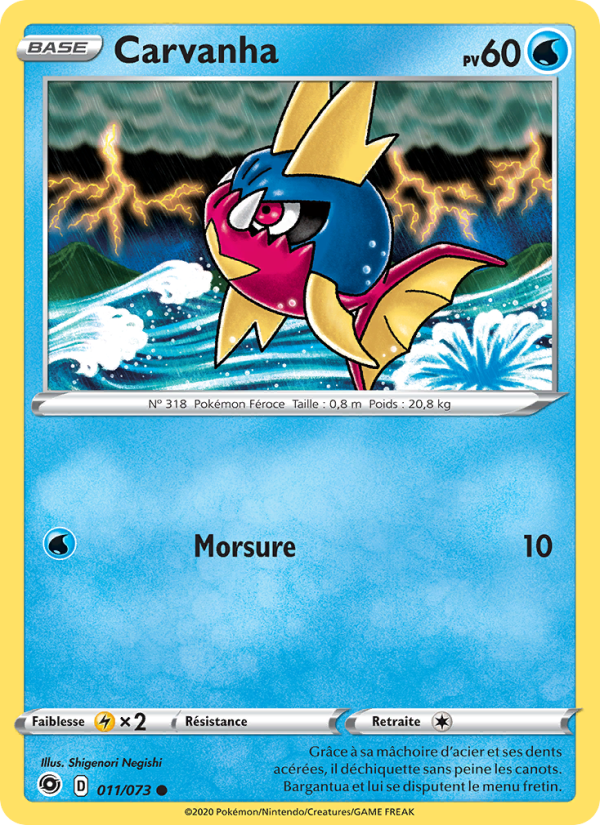 Carvanha 11 — Weg des Champs (French Pokémon TCG card)