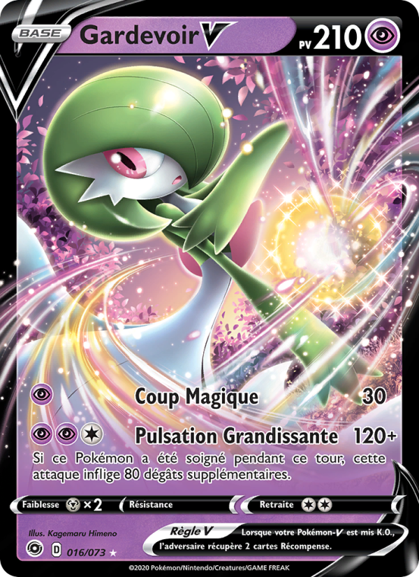 Gardevoir V 16 — Weg des Champs (French Pokémon TCG card)