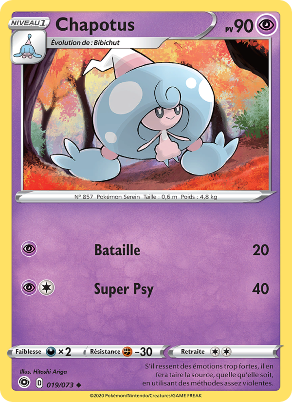Chapotus 19 — Weg des Champs (French Pokémon TCG card)