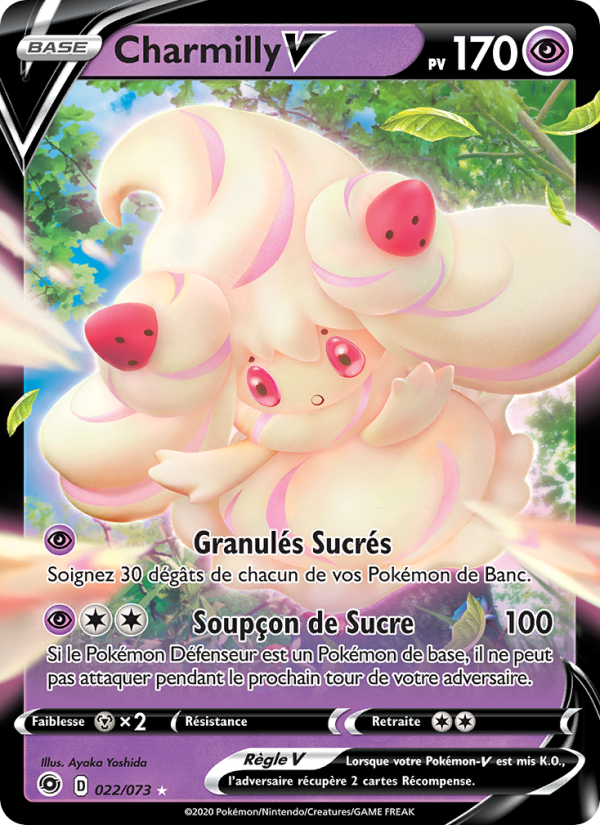 Charmilly V 22 — Weg des Champs (French Pokémon TCG card)