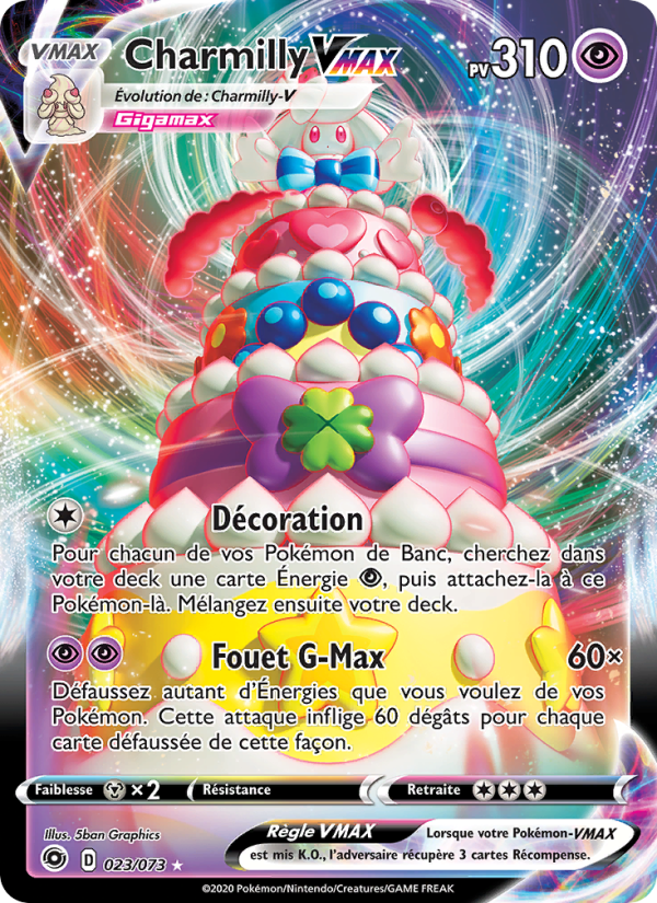 Charmilly VMAX 23 — Weg des Champs (French Pokémon TCG card)