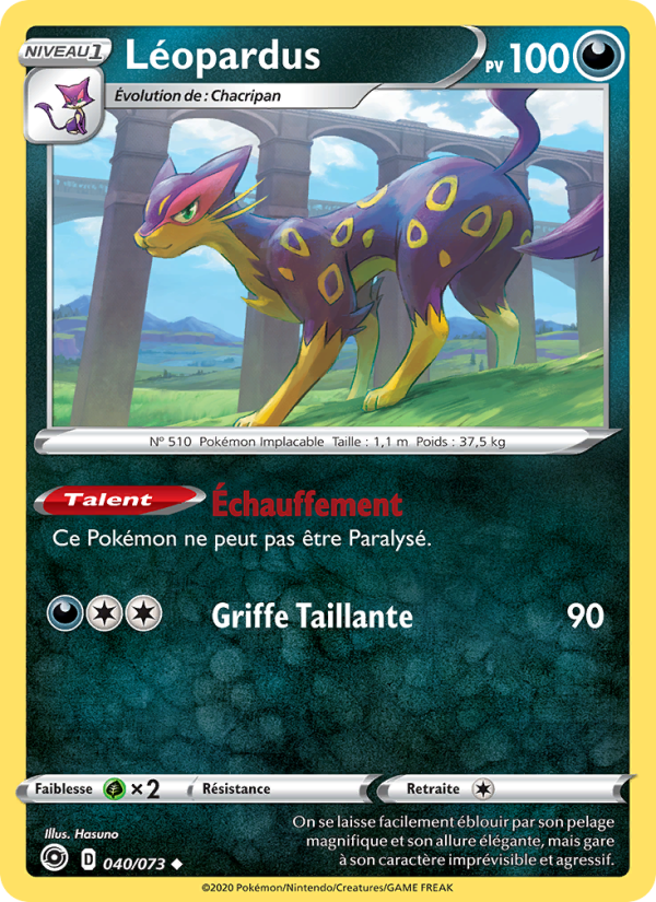 Léopardus 40 — Weg des Champs (French Pokémon TCG card)