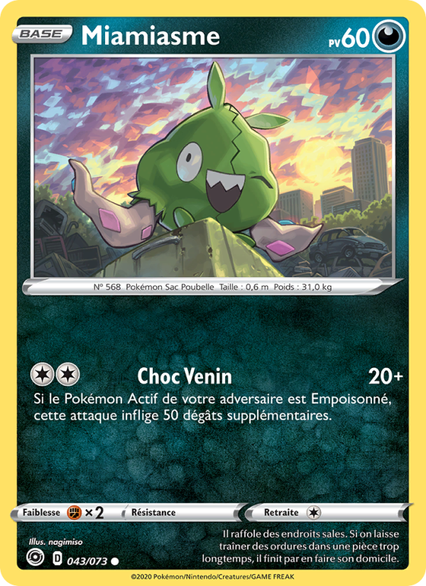 Miamiasme 43 — Weg des Champs (French Pokémon TCG card)