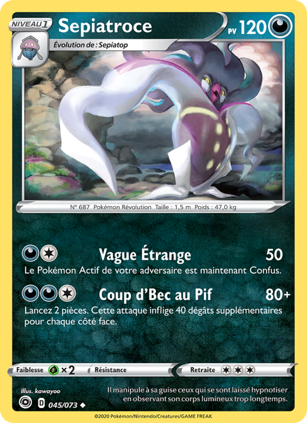 Sepiatroce 45 — Weg des Champs (French Pokémon TCG card)