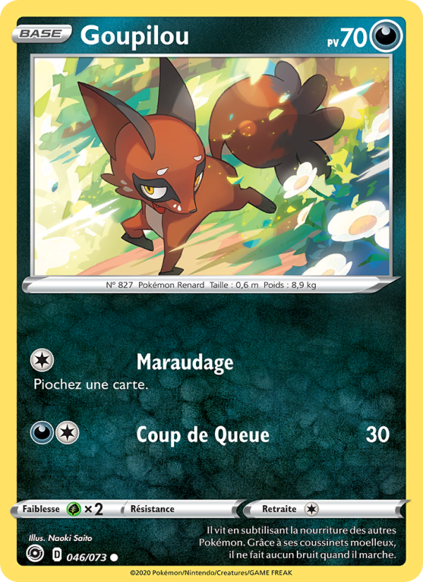 Goupilou 46 — Weg des Champs (French Pokémon TCG card)