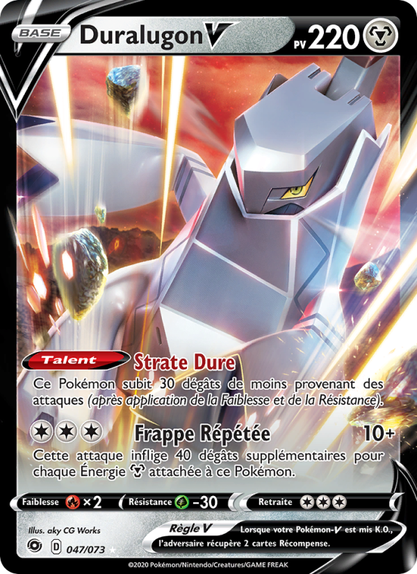 Duralugon V 47 — Weg des Champs (French Pokémon TCG card)