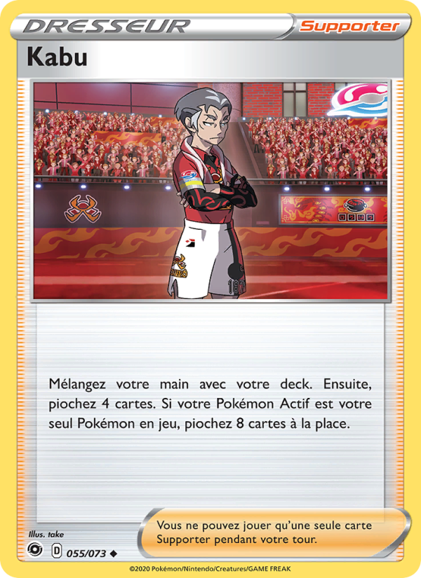 Kabu 55 — Weg des Champs (French Pokémon TCG card)