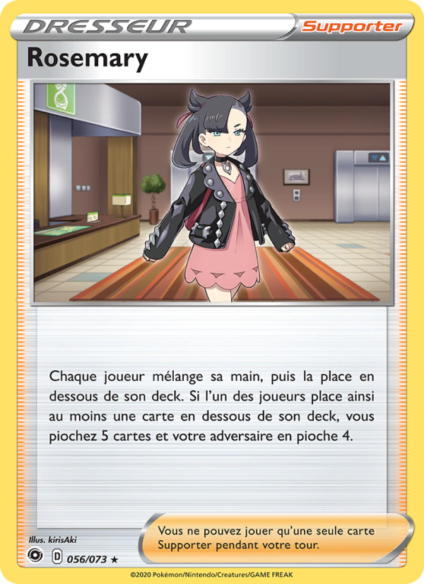 Rosemary 56 — Weg des Champs (French Pokémon TCG card)
