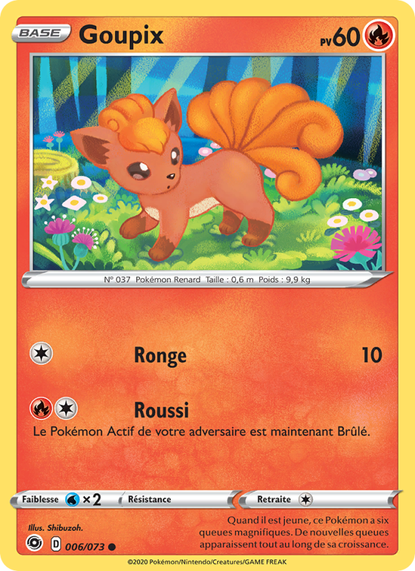 Goupix 6 — Weg des Champs (French Pokémon TCG card)