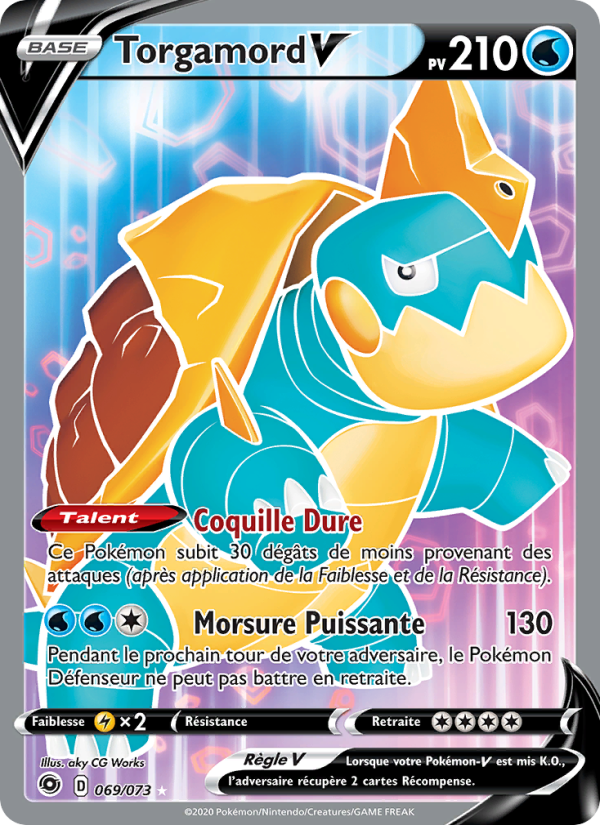 Torgamord V 69 — Weg des Champs (French Pokémon TCG card)