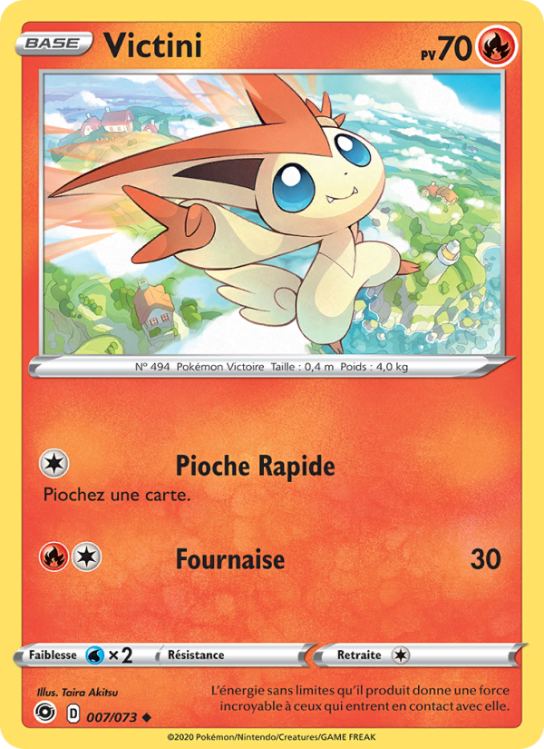 Victini 7 — Weg des Champs (French Pokémon TCG card)