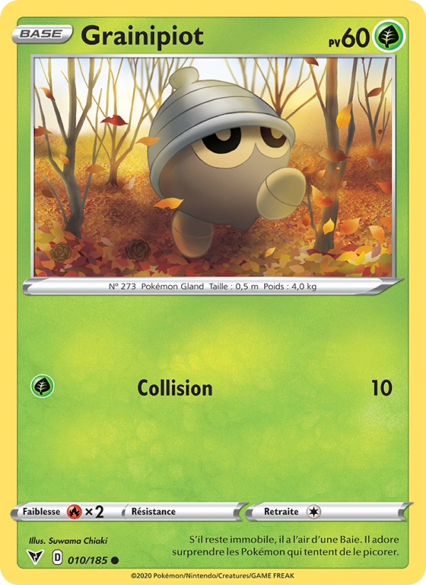 Grainipiot 10 — Vivid Voltage (French Pokémon TCG card)