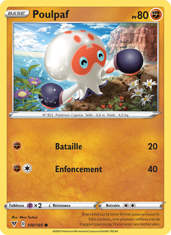Poulpaf 100 — Vivid Voltage (French Pokémon TCG card)