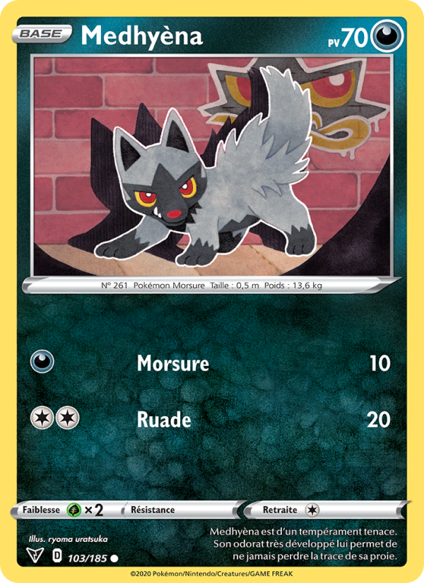 Medhyèna 103 — Vivid Voltage (French Pokémon TCG card)