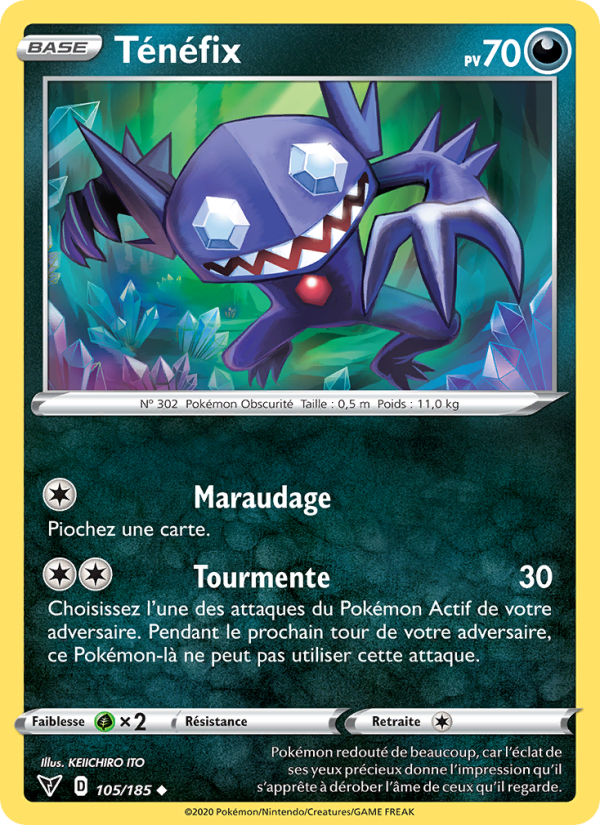 Ténéfix 105 — Vivid Voltage (French Pokémon TCG card)