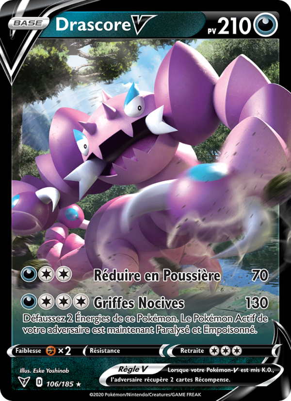 Drascore V 106 — Vivid Voltage (French Pokémon TCG card)