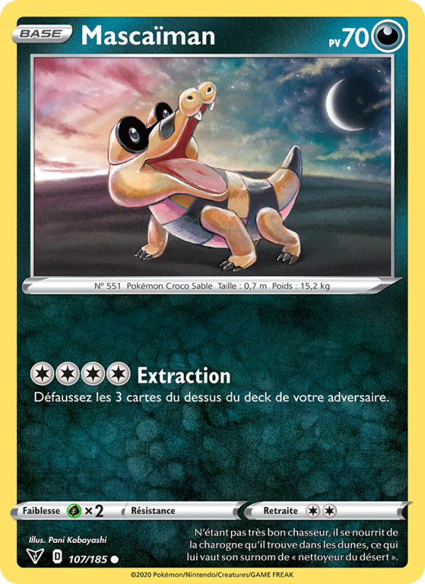 Mascaïman 107 — Vivid Voltage (French Pokémon TCG card)