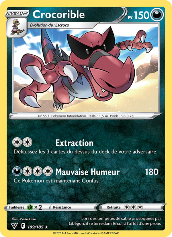 Crocorible 109 — Vivid Voltage (French Pokémon TCG card)