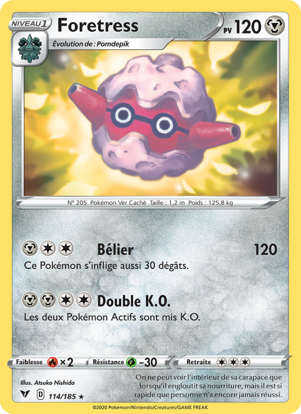 Foretress 114 — Vivid Voltage (French Pokémon TCG card)