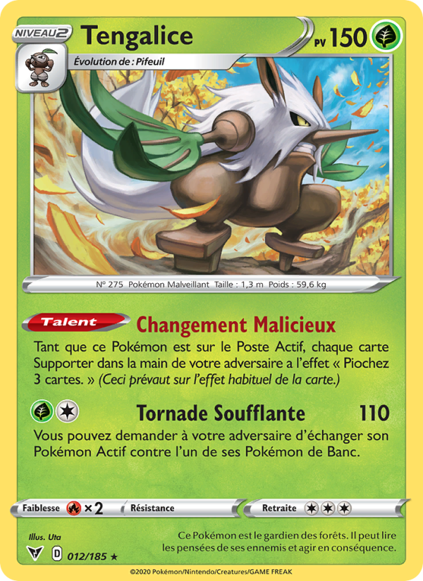 Tengalice 12 — Vivid Voltage (French Pokémon TCG card)