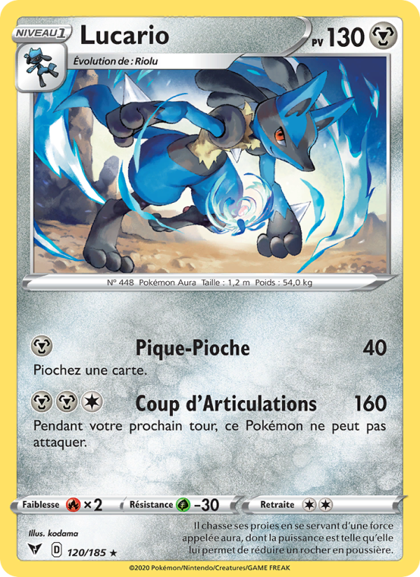 Lucario 120 — Vivid Voltage (French Pokémon TCG card)
