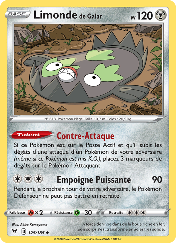 Limonde de Galar 125 — Vivid Voltage (French Pokémon TCG card)