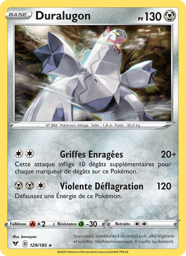 Duralugon 129 — Vivid Voltage (French Pokémon TCG card)