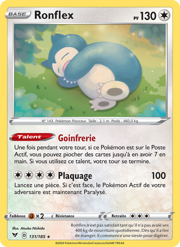 Ronflex 131 — Vivid Voltage (French Pokémon TCG card)