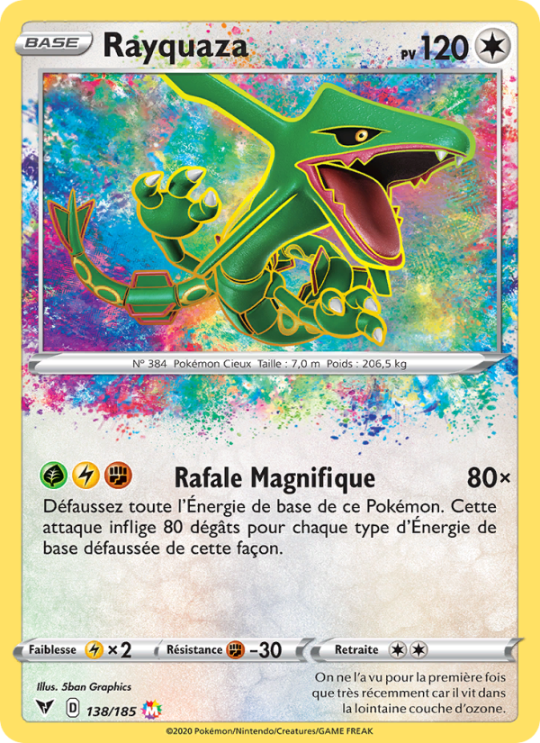 Rayquaza 138 — Vivid Voltage (French Pokémon TCG card)