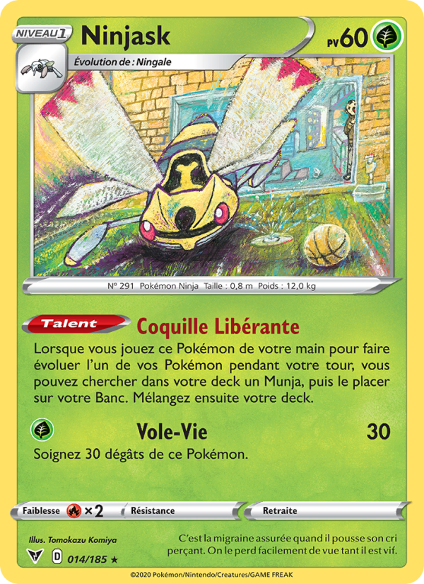 Ninjask 14 — Vivid Voltage (French Pokémon TCG card)