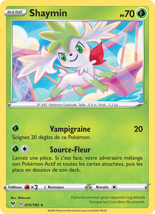 Shaymin 15 — Vivid Voltage (French Pokémon TCG card)