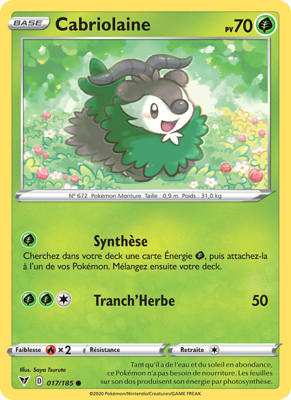 Cabriolaine 17 — Vivid Voltage (French Pokémon TCG card)