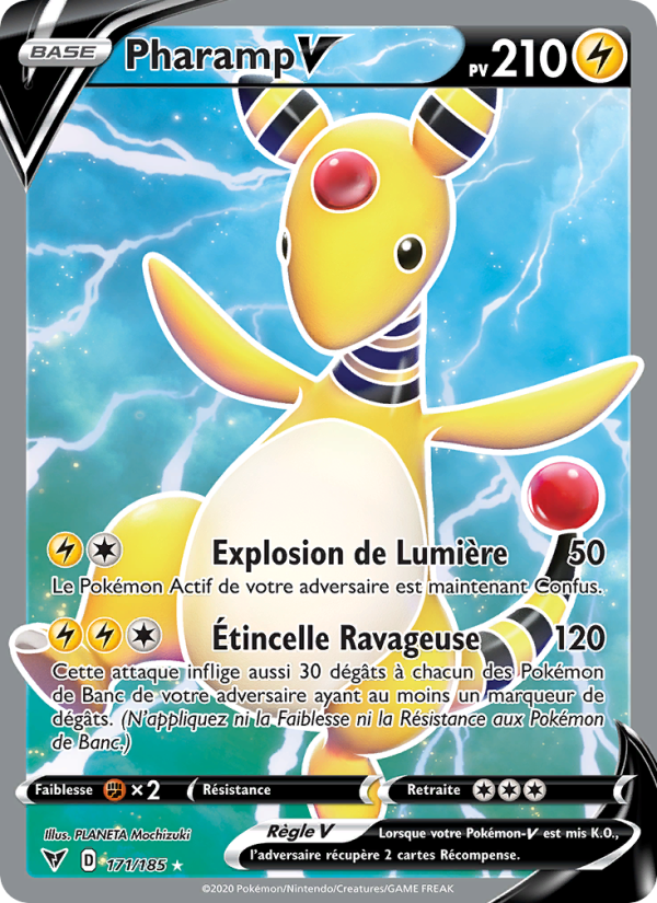 Pharamp V 171 — Vivid Voltage (French Pokémon TCG card)