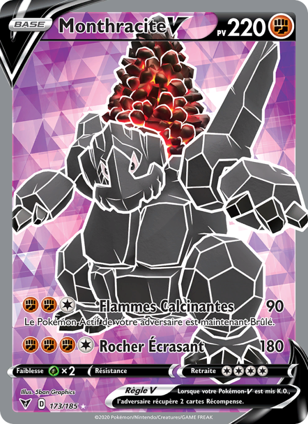 Monthracite V 173 — Vivid Voltage (French Pokémon TCG card)