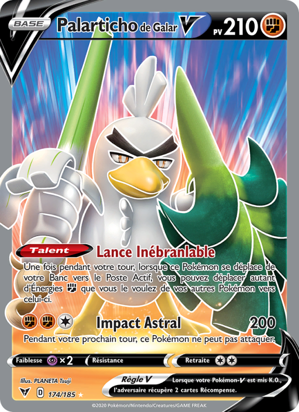 Palarticho de Galar V 174 — Vivid Voltage (French Pokémon TCG card)