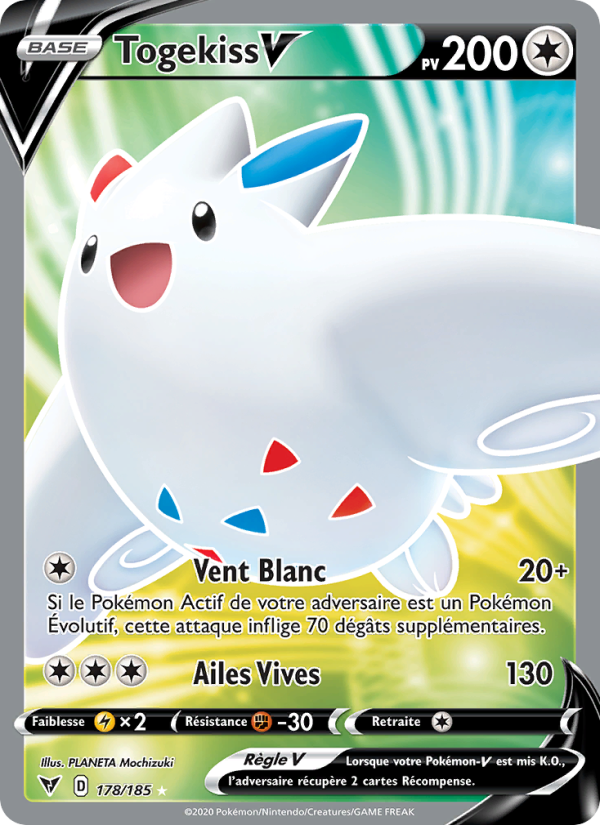 Togekiss V 178 — Vivid Voltage (French Pokémon TCG card)