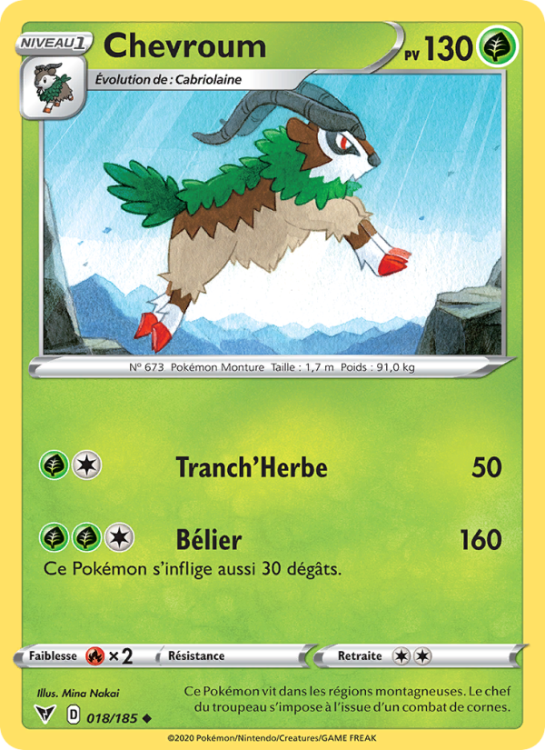 Chevroum 18 — Vivid Voltage (French Pokémon TCG card)