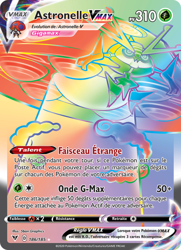 Astronelle VMAX 186 — Vivid Voltage (French Pokémon TCG card)