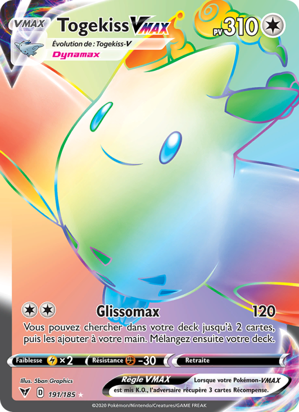 Togekiss VMAX 191 — Vivid Voltage (French Pokémon TCG card)